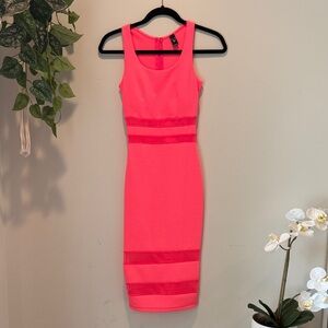 Windsor Vibrant Pink Midi Dress